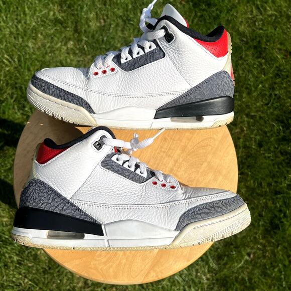 Nike Air Jordan 3 Retro Denim SE Fire Red Men\'s Shoes - Size 8 - Ships Now main image 8